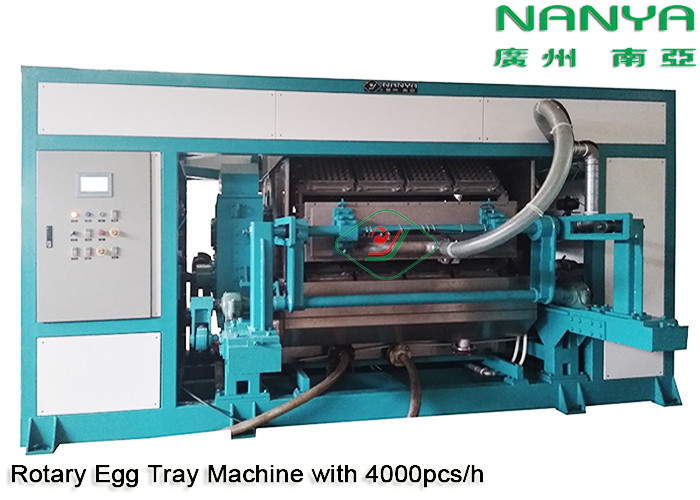 Automatyczna obrotowa taca na jajka / maszyna do produkcji kartonu na jajka Formowana pulpa o wysokiej wydajności