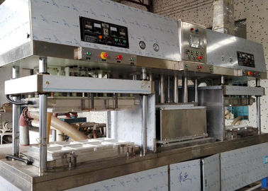 Półautomatyczna maszyna do produkcji formowanej pulpy papierowej do pojemnika na żywność 700 sztuk / godzinę