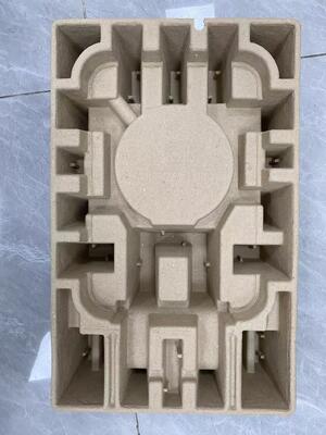 Automatyczna tłokowa / obrotowa maszyna do formowania pulpy dla pakietu Industrail / doniczki