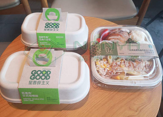 Degradowalny papierowy pojemnik na lunch / maszyna do produkcji pudełek na fast food z 2000szt / h